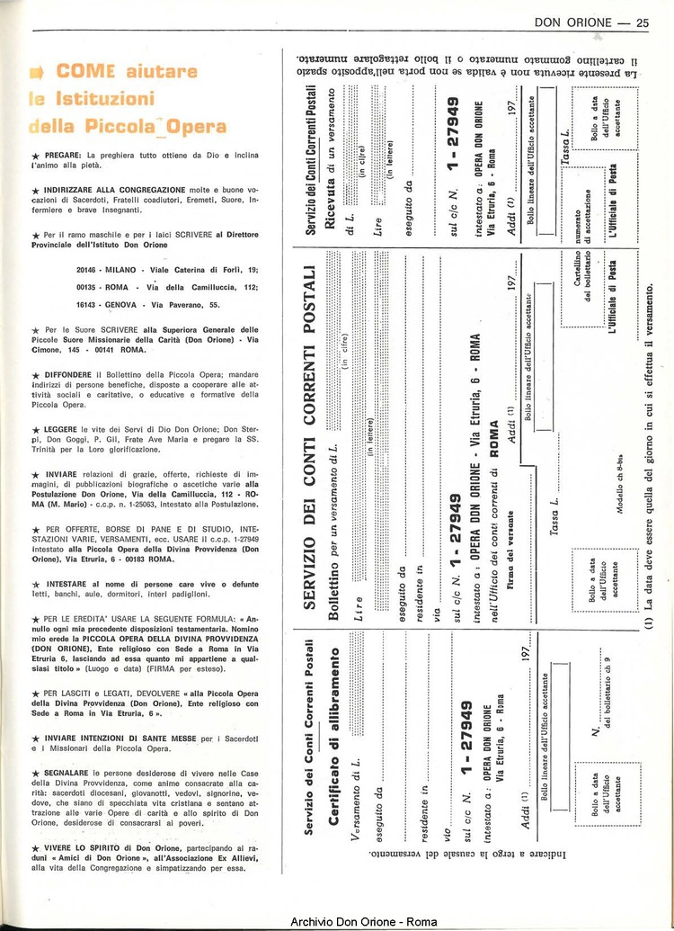 Don Orione, 67, 03, 15-02-1972, pagina 25