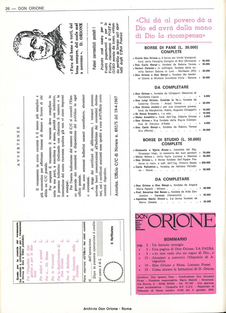Don Orione, 67, 03, 15-02-1972, pagina 26