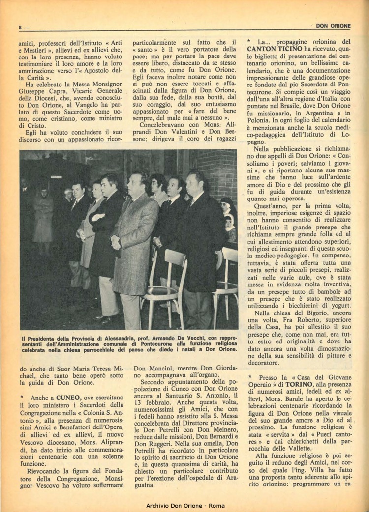 Don Orione, 67, 04, 01-03-1972, pagina 8