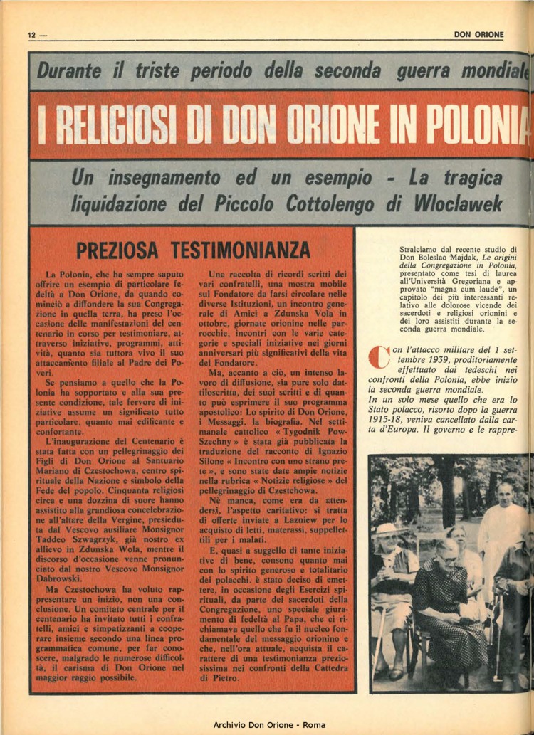 Don Orione, 67, 04, 01-03-1972, pagina 12