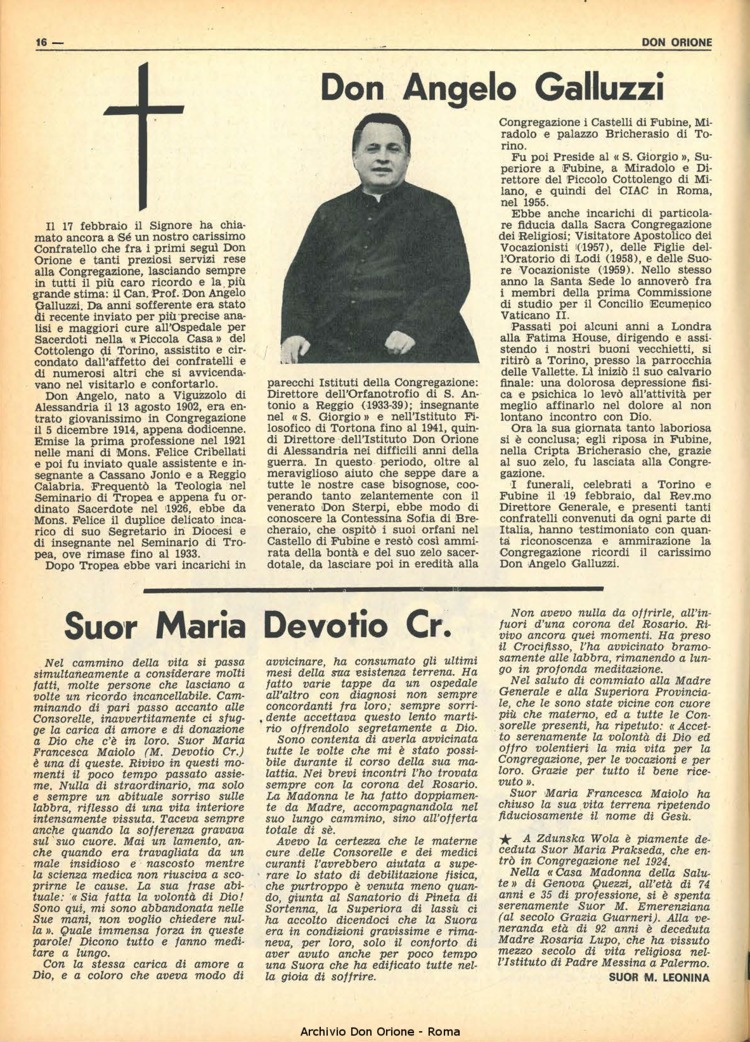 Don Orione, 67, 04, 01-03-1972, pagina 16
