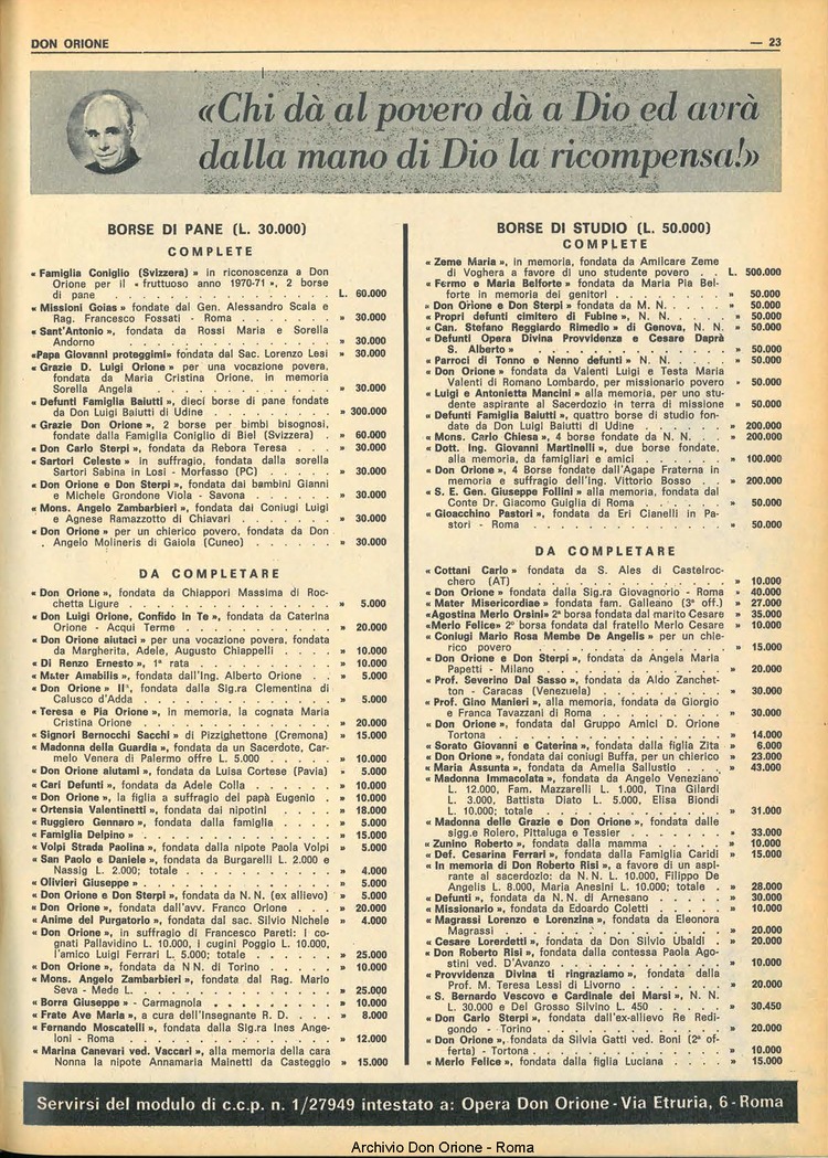 Don Orione, 67, 04, 01-03-1972, pagina 23