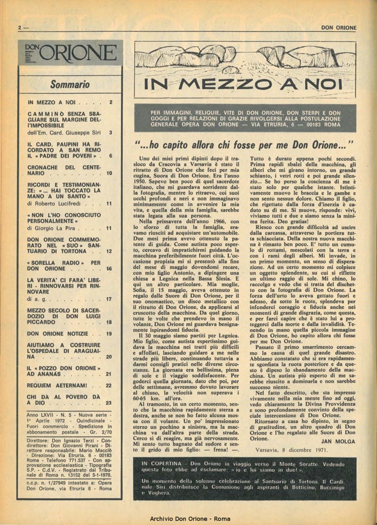 Don Orione, 67, 05, 01-04-1972, pagina 2