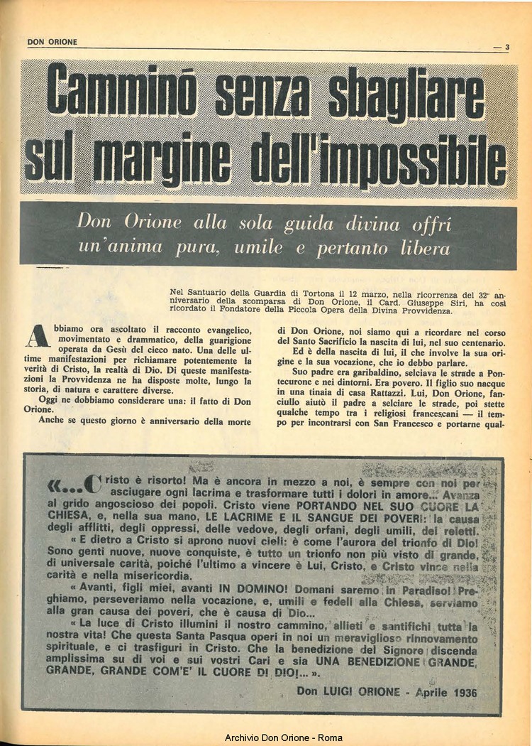 Don Orione, 67, 05, 01-04-1972, pagina 3