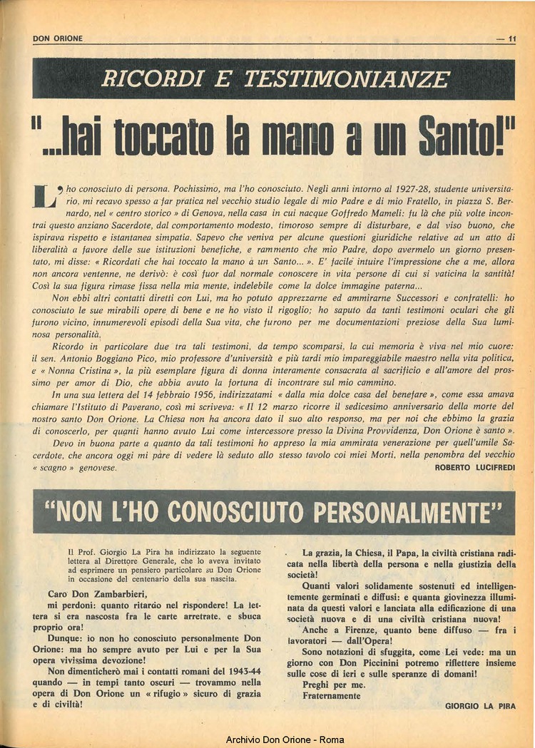 Don Orione, 67, 05, 01-04-1972, pagina 11
