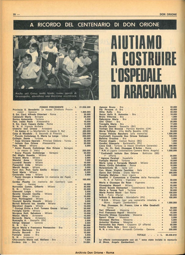 Don Orione, 67, 05, 01-04-1972, pagina 20