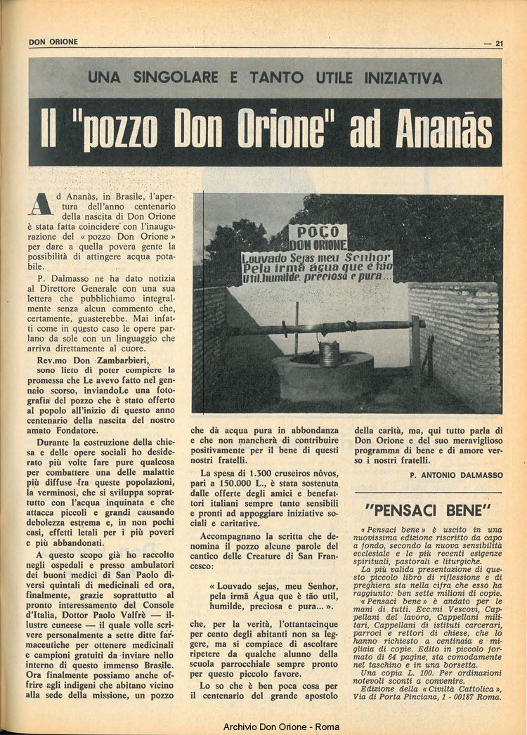 Don Orione, 67, 05, 01-04-1972, pagina 21