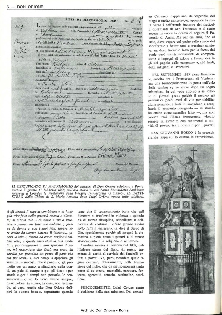 Don Orione, 67, 06, 15-04-1972, pagina 6