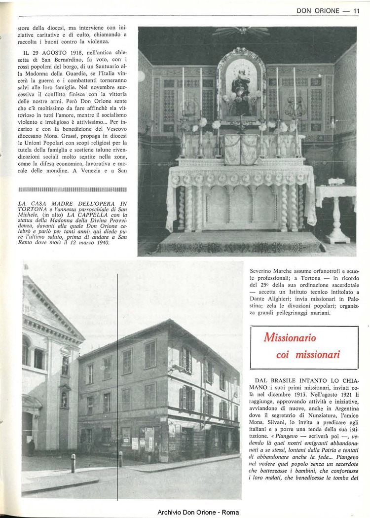 Don Orione, 67, 06, 15-04-1972, pagina 11