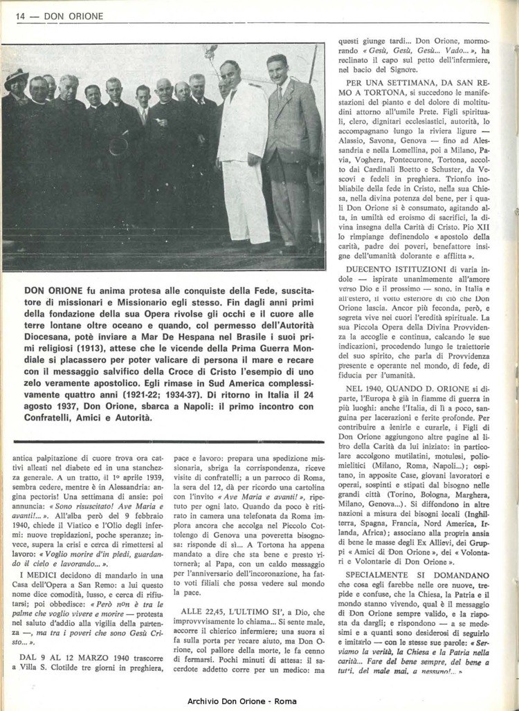 Don Orione, 67, 06, 15-04-1972, pagina 14