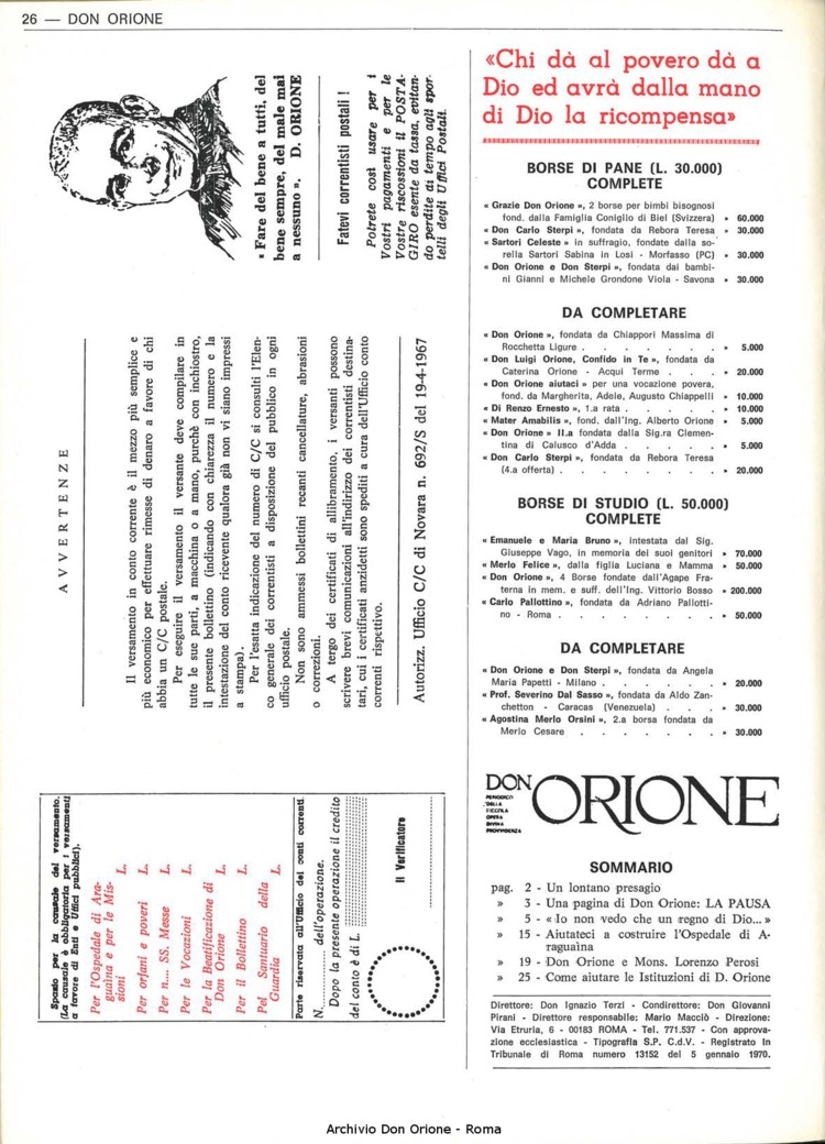 Don Orione, 67, 06, 15-04-1972, pagina 26