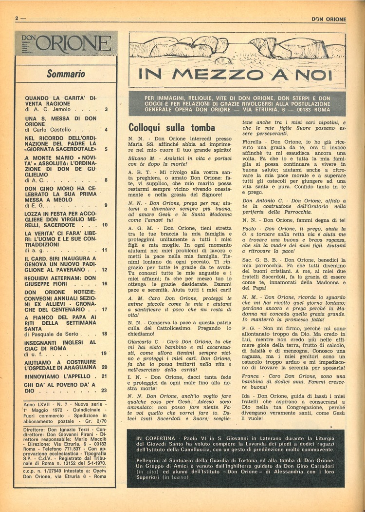 Don Orione, 67, 07, 01-05-1972, pagina 2