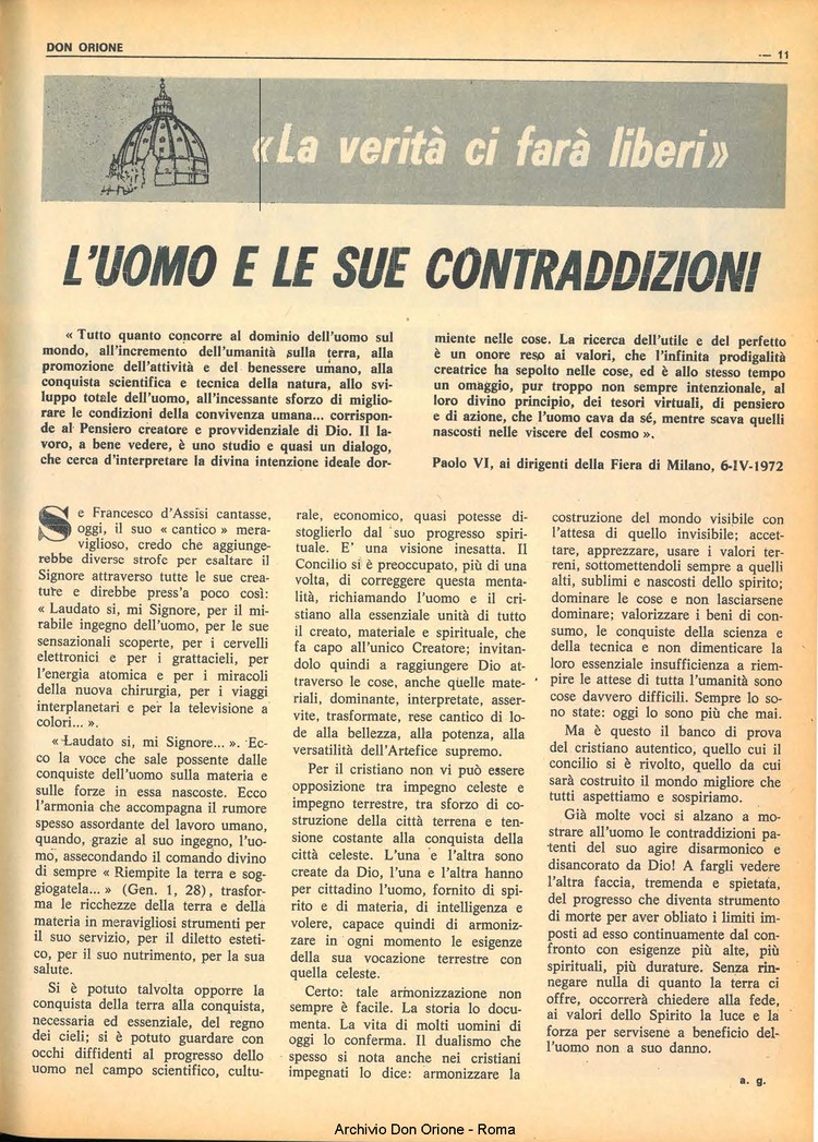 Don Orione, 67, 07, 01-05-1972, pagina 11