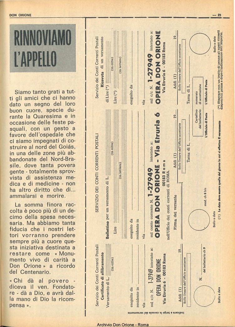 Don Orione, 67, 07, 01-05-1972, pagina 21