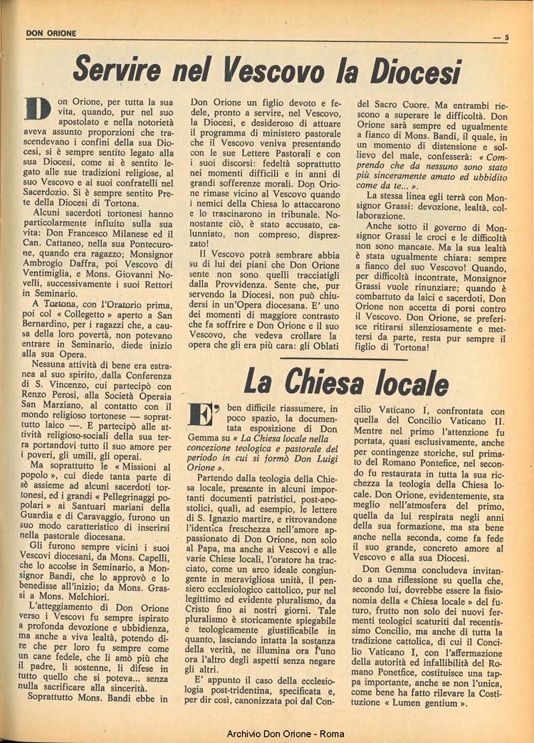 Don Orione, 67, 08, 01-06-1972, pagina 5