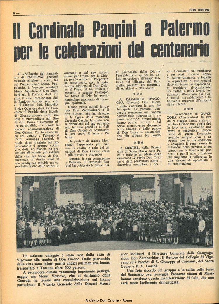 Don Orione, 67, 08, 01-06-1972, pagina 8
