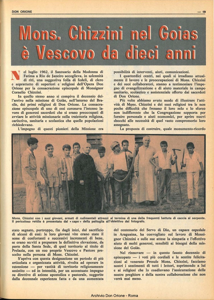 Don Orione, 67, 08, 01-06-1972, pagina 19