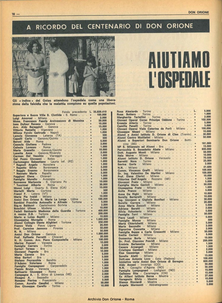 Don Orione, 67, 08, 01-06-1972, pagina 20