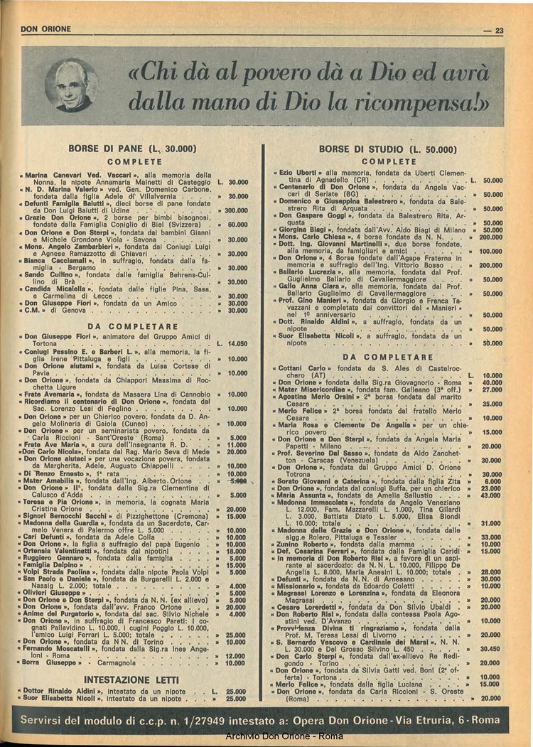 Don Orione, 67, 08, 01-06-1972, pagina 23