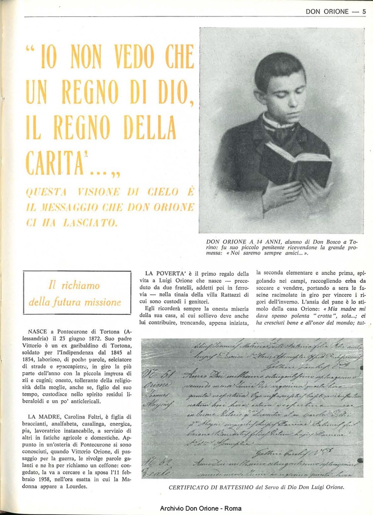 Don Orione, 67, 09, 15-06-1972, pagina 5