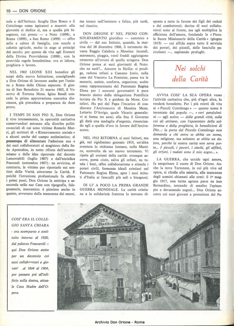 Don Orione, 67, 09, 15-06-1972, pagina 10