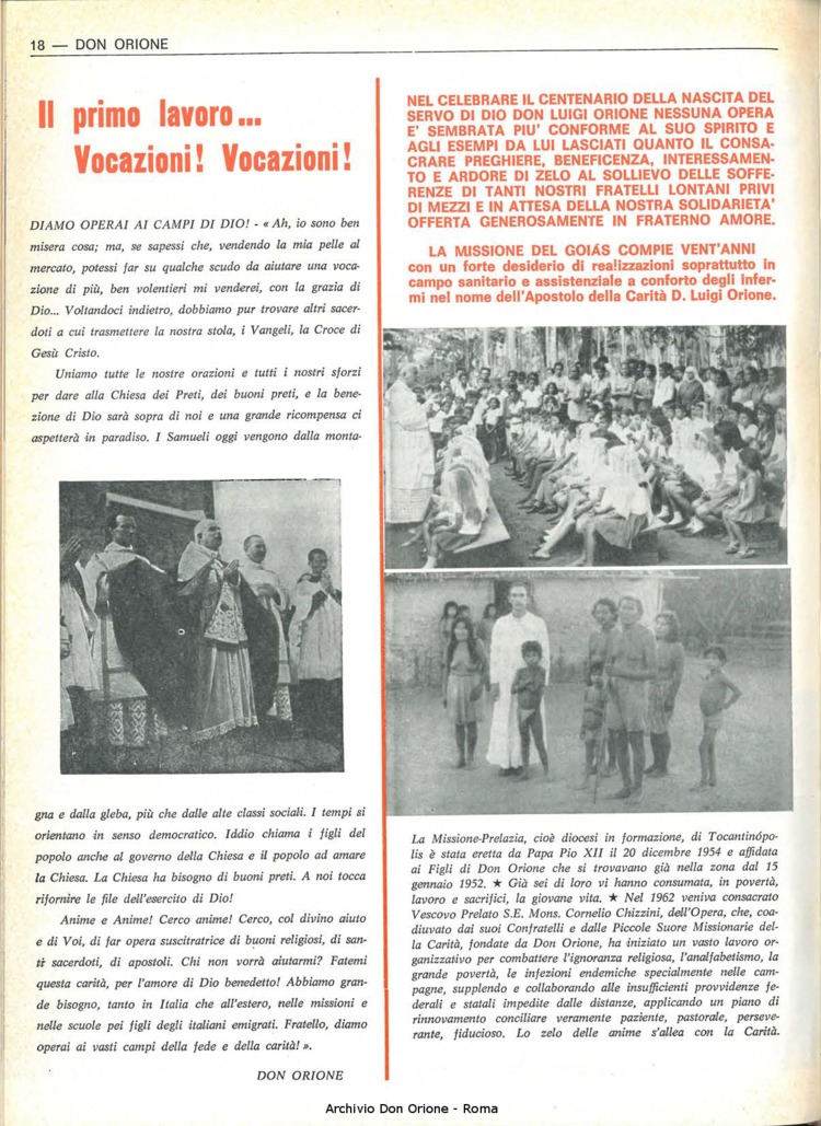 Don Orione, 67, 09, 15-06-1972, pagina 18
