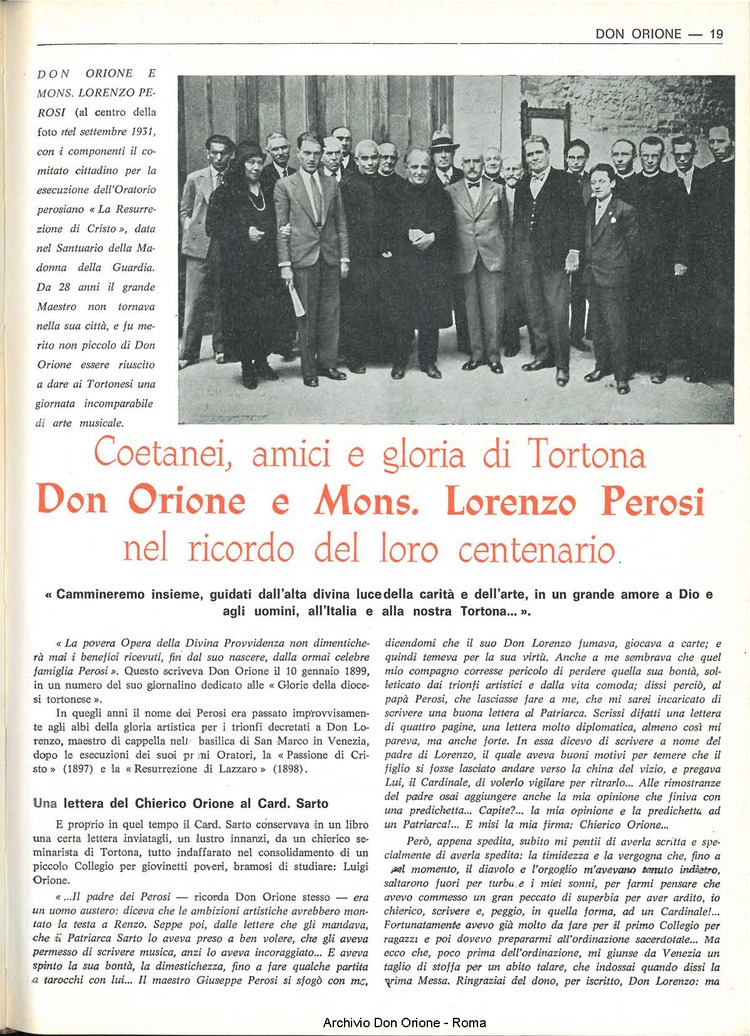 Don Orione, 67, 09, 15-06-1972, pagina 19