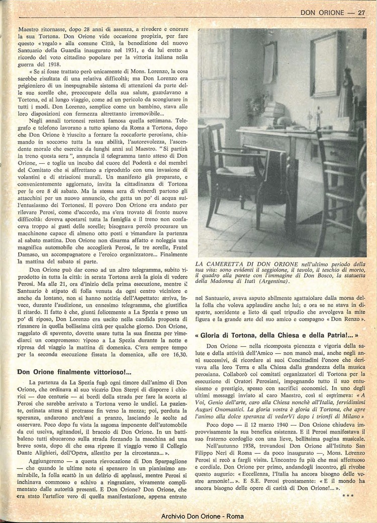 Don Orione, 67, 09, 15-06-1972, pagina 27