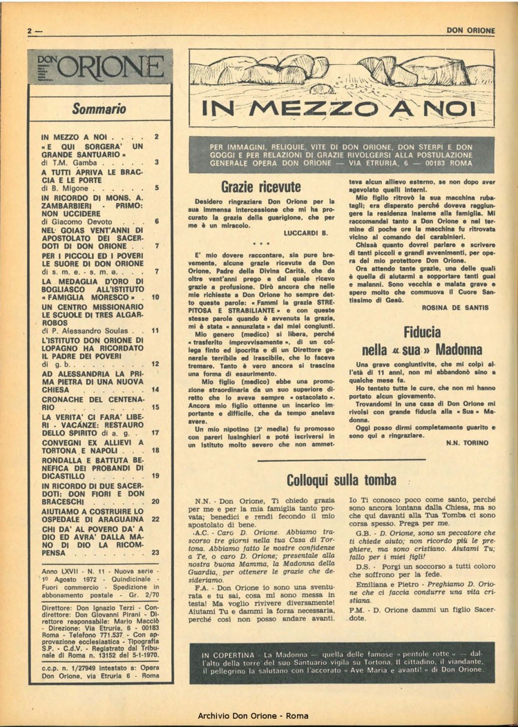 Don Orione, 67, 11, 01-08-1972, pagina 2