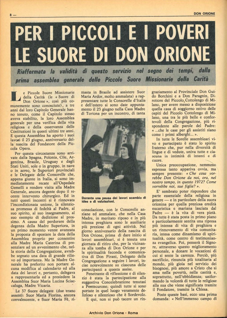 Don Orione, 67, 11, 01-08-1972, pagina 8