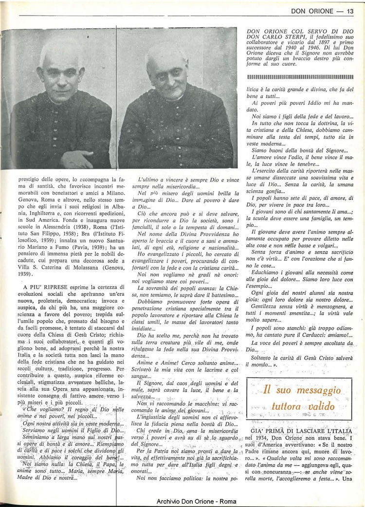Don Orione, 67, 12, 15-08-1972, pagina 13