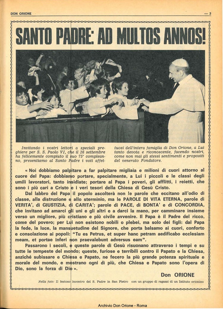 Don Orione, 67, 14, 01-10-1972, pagina 3