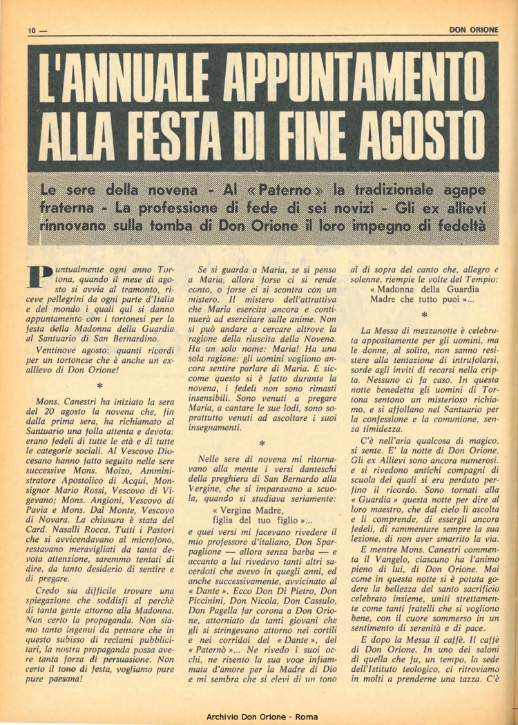 Don Orione, 67, 14, 01-10-1972, pagina 10