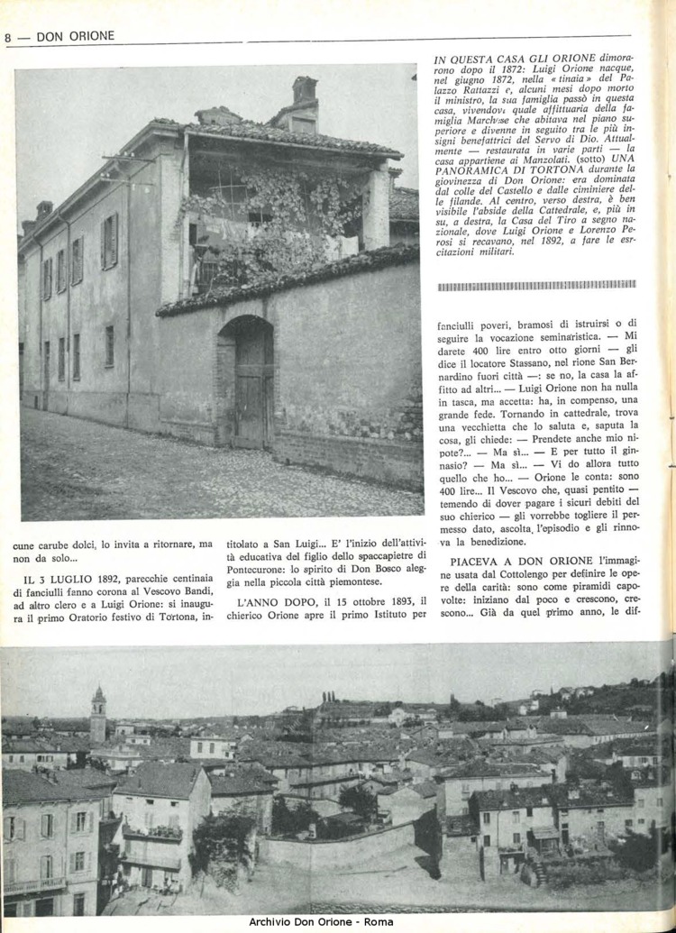 Don Orione, 67, 15, 15-10-1972, pagina 8
