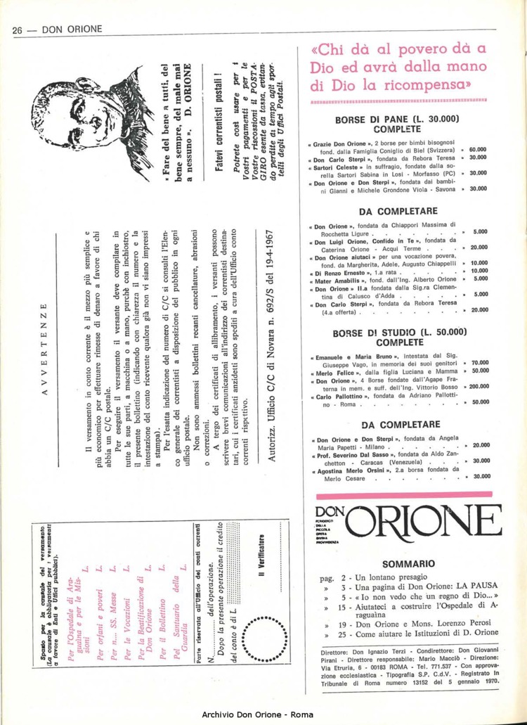 Don Orione, 67, 15, 15-10-1972, pagina 26