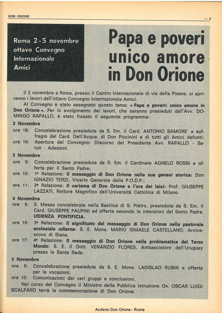 Don Orione, 67, 16, 01-11-1972, pagina 3