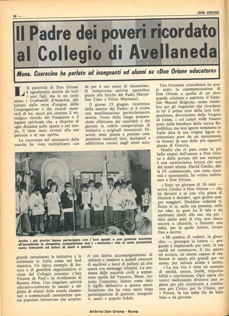 Don Orione, 67, 16, 01-11-1972, pagina 10