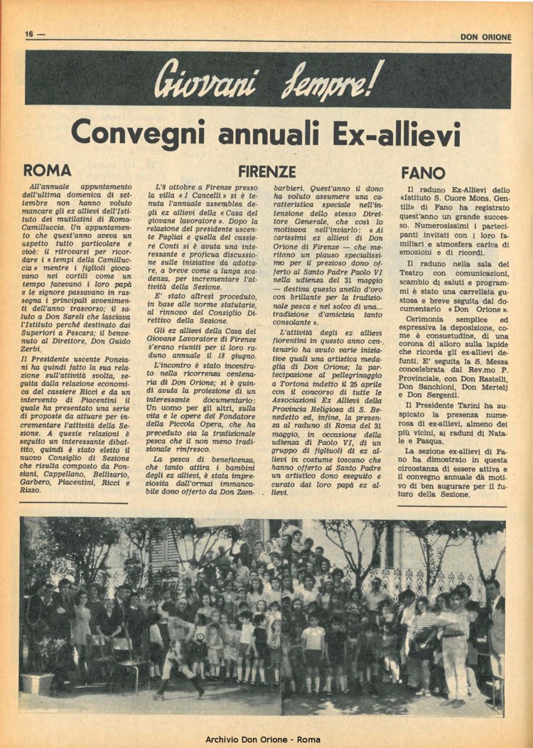 Don Orione, 67, 16, 01-11-1972, pagina 16