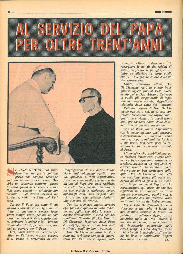 Don Orione, 67, 16, 01-11-1972, pagina 18