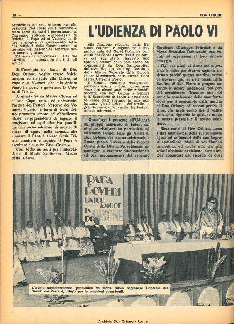 Don Orione, 67, 17, 01-12-1972, pagina 10