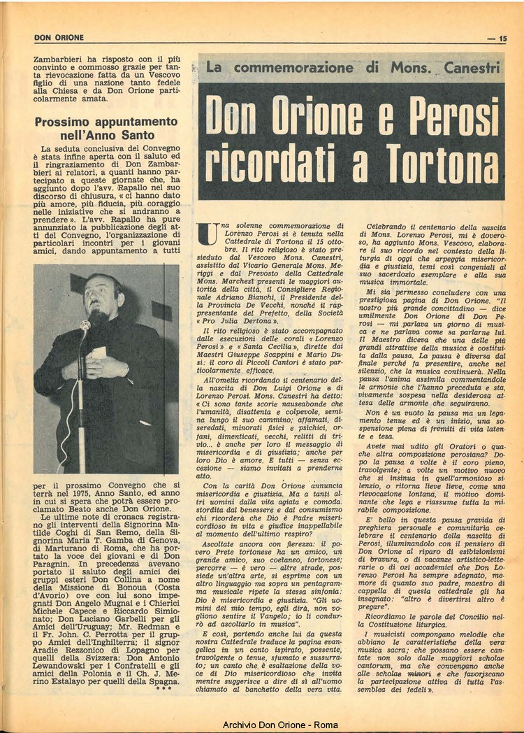 Don Orione, 67, 17, 01-12-1972, pagina 15