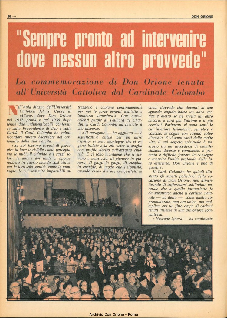 Don Orione, 67, 17, 01-12-1972, pagina 20
