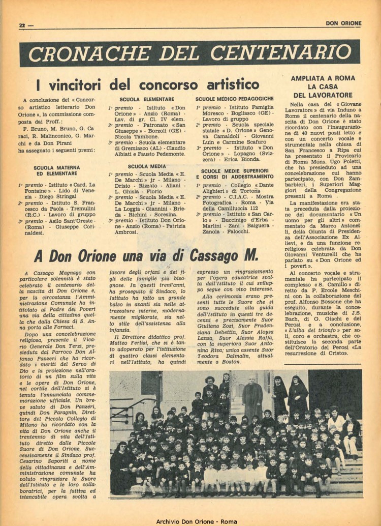 Don Orione, 67, 17, 01-12-1972, pagina 22