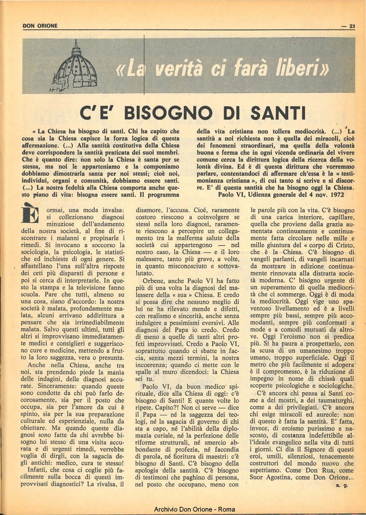 Don Orione, 67, 17, 01-12-1972, pagina 23