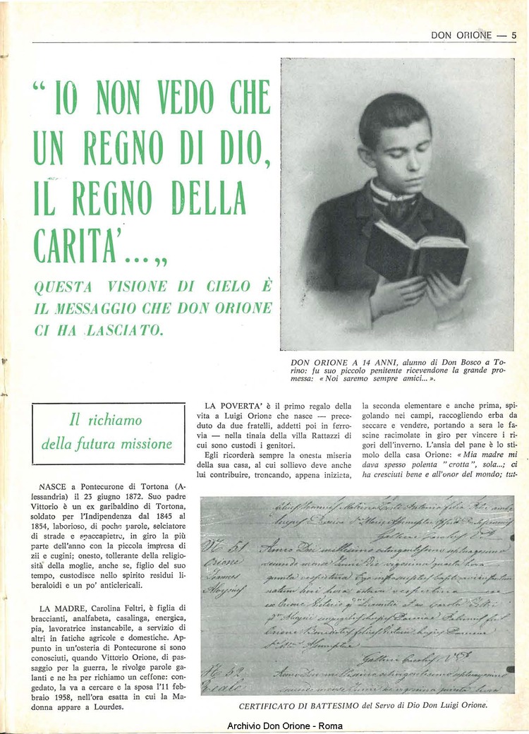 Don Orione, 67, 18, 15-12-1972, pagina 5