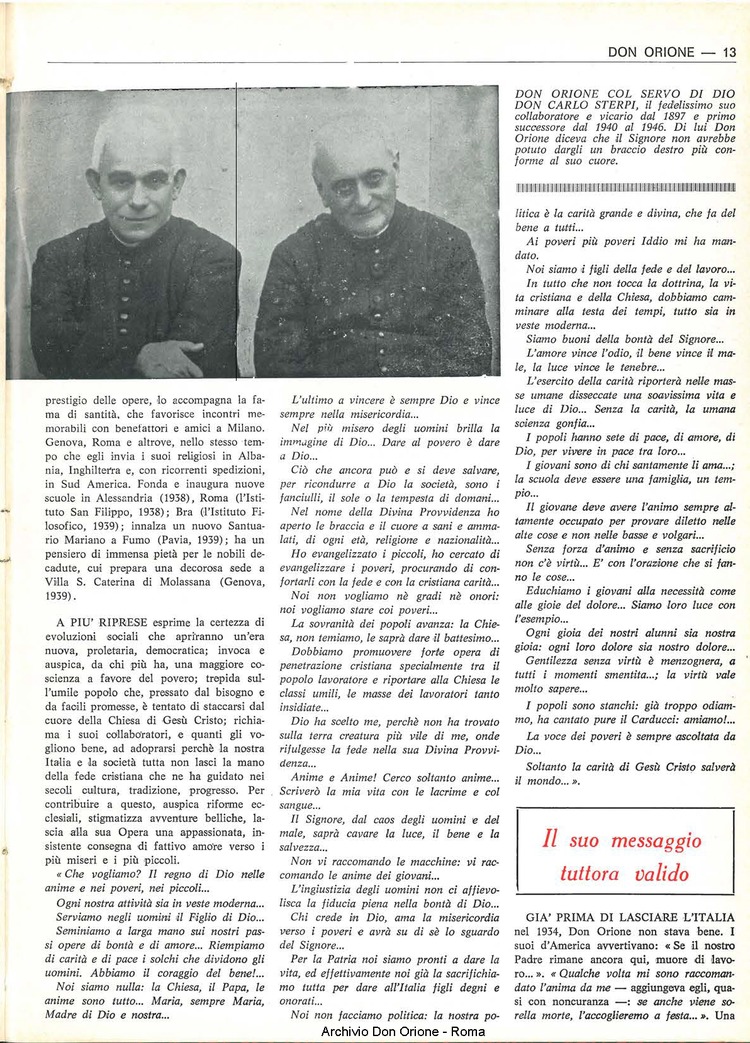 Don Orione, 67, 18, 15-12-1972, pagina 13