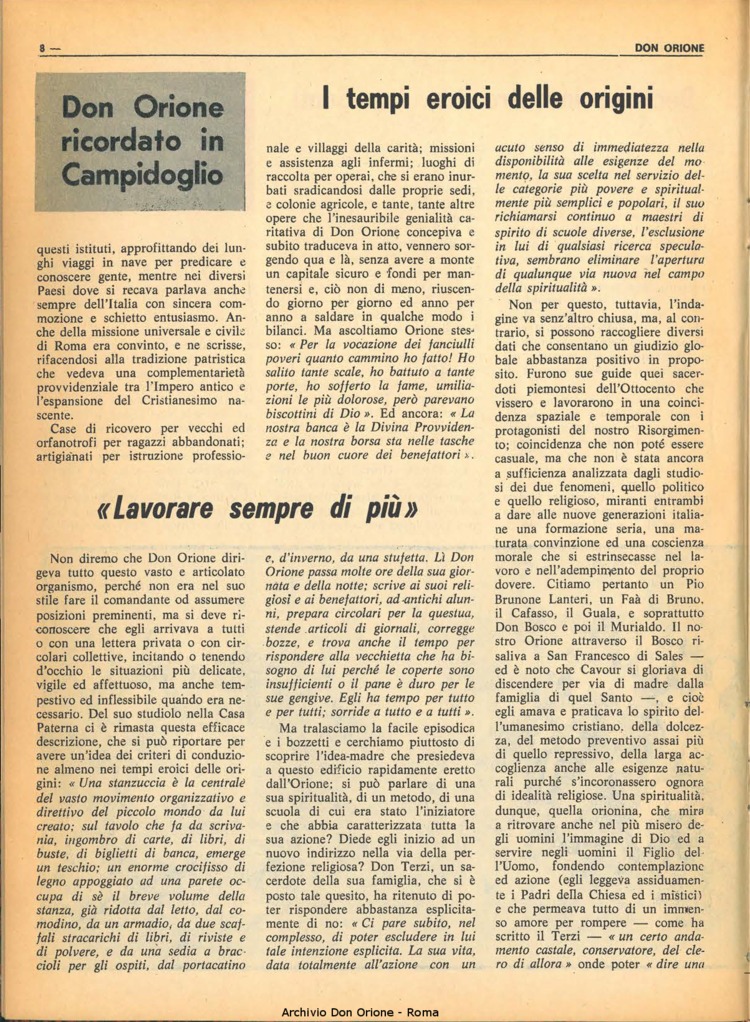 Don Orione, 68, 01, 01-01-1973, pagina 8