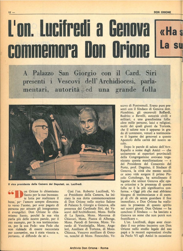 Don Orione, 68, 01, 01-01-1973, pagina 12