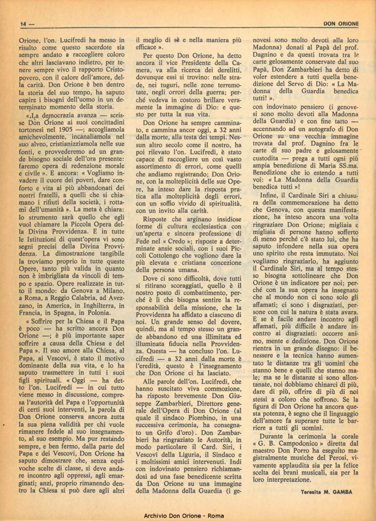 Don Orione, 68, 01, 01-01-1973, pagina 14