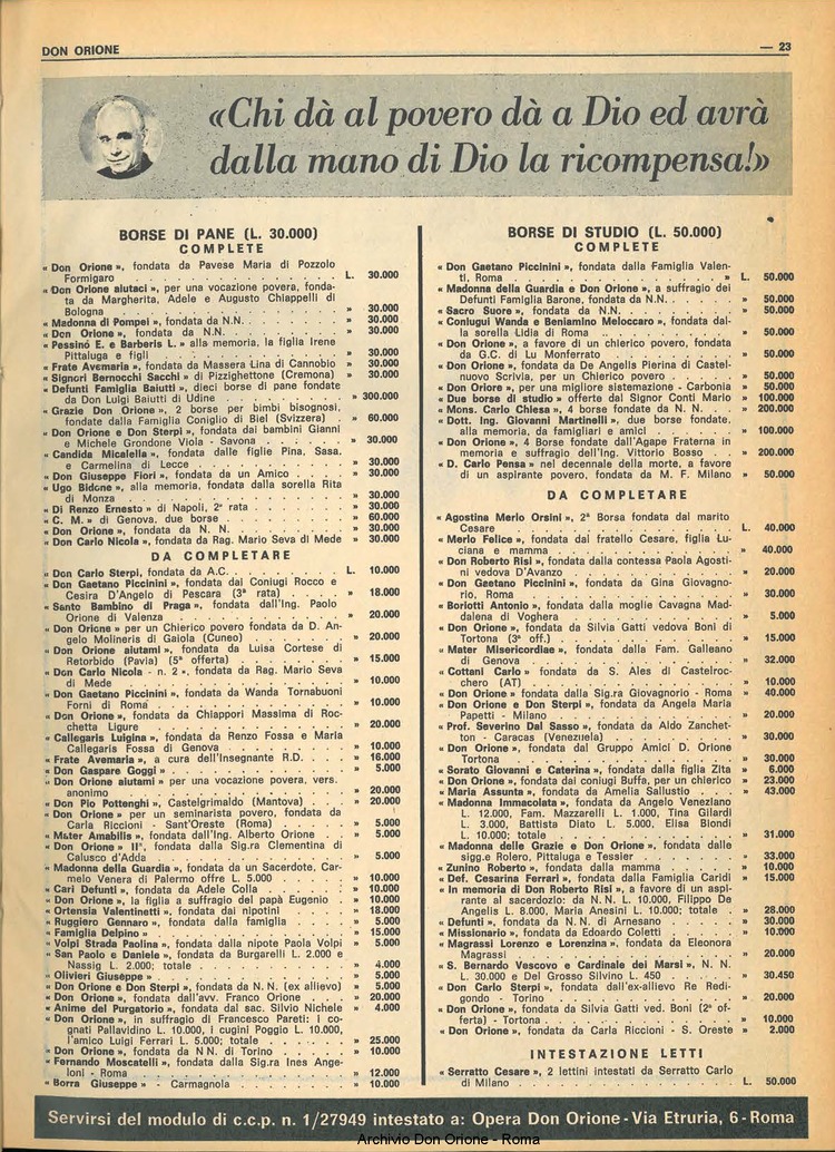 Don Orione, 68, 01, 01-01-1973, pagina 23